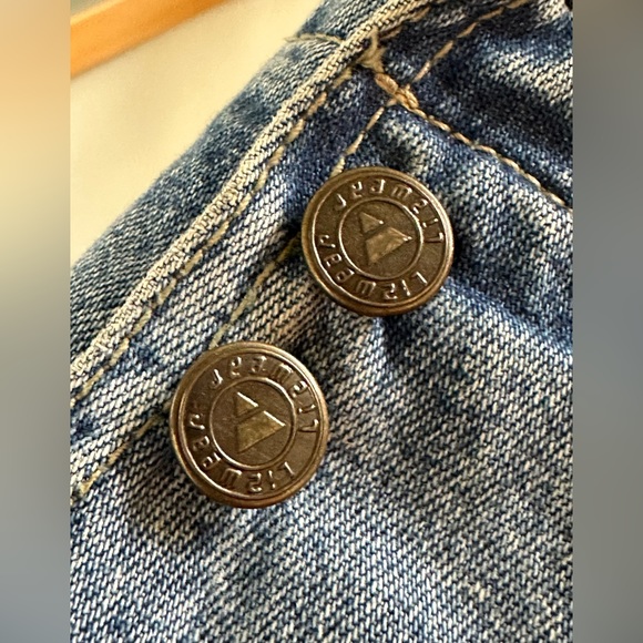 Vintage 1980’s (shoulder pads!) Liz Claiborne denim blazer in size 8 - Picture 5 of 10